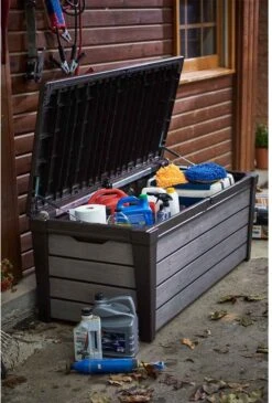 Keter Brushwood Opbergbox - Kussenbox - 455L - 145x69,7x60,3cm - Grafiet -Meubel Verkoop 813x1200 2