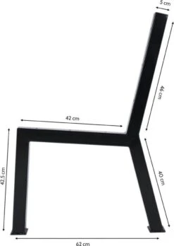 MaximaVida Set Industriële Bankpoten New York- Zwart Gecoat - Maak Zelf Je Bank -Meubel Verkoop 851x1200