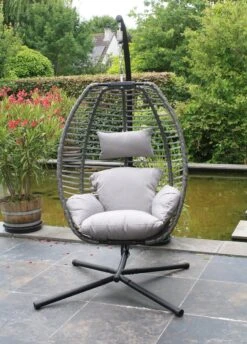Lowander Egg Hangstoel Cocoon - Voor Binnen & Buiten - Met Standaard - Incl. Kussens -Meubel Verkoop 862x1200