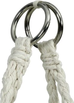 Macramé Hangstoel Beige - Beige Hangstoel - Hangstoel Touw - Hangstoel - Tot 110KG - Eenpersoons Hangstoel - Hang Stoel 1 Persoon - Hangstoel Voor Binnen - Hangstoel Zonder Standaard - Hangstoel Buiten -Meubel Verkoop 863x1200