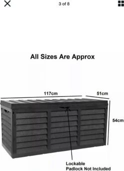 Grote Tuinkussen Opbergbox 320l UV-bestendig En Winterharde Tuinbox Met Wielen -Meubel Verkoop 868x1200 1