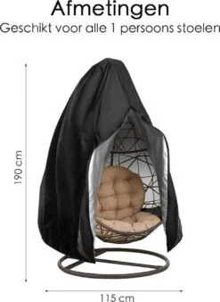 Beschermhoes Hangstoel Egg - Waterproof - Universeel Model - Hoes Van Egg Chair - Waterdichte Beschermer Voor Egg Stoel Met Standaard -Meubel Verkoop 877x1200