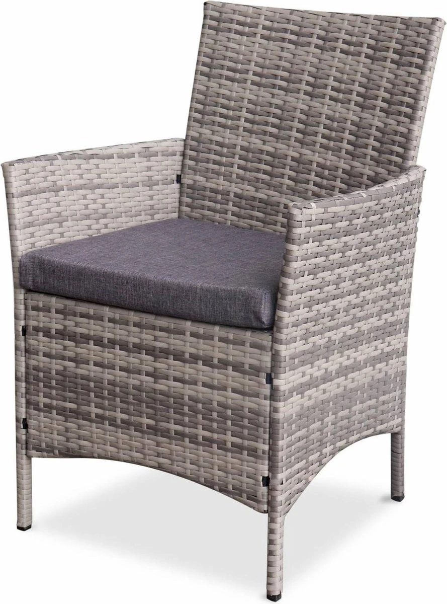 Alice's Garden Loungeset Moltès - 4 Plaatsen - Wicker - Kleine Set - Tinten Grijs/grijs 6 Alice's Garden Loungeset Moltès - 4 Plaatsen - Wicker - Kleine Set - Tinten Grijs/grijs - Afbeelding 4