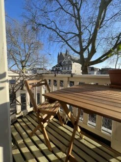 Bistro Set Hout Balkonset FSC – Patio Set Tuin – Houten Frans Tuinsetje – Kleine Tuinset – Complete Kleine Balkon Tafelset Met Gratis Bijzettafel – Hardhout FSC Balkonstoelen & Balkon Tafel - Tuintafel En Stoelen - Bistroset Van Hout – Balcony Set -Meubel Verkoop 899x1200 15