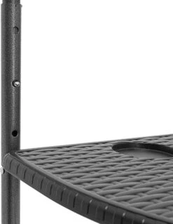 Relaxdays Balkontafel Inklapbaar, Balkon Tafel Rotan, Hangtafel Reling - Zwart -Meubel Verkoop 929x1200