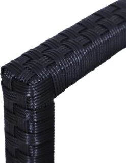 Outsunny Polyrotan Tuinbank 2-zits Parkbank Bank Staal Zwart 867-022 -Meubel Verkoop 931x1200