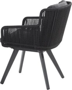 4 Seasons Outdoor 4SO Armstoel Flores Anthracite - 1 Stuk -Meubel Verkoop 964x1200