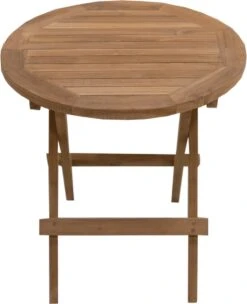 Picknicktafel Rond - Bijzettafel Voor Buiten - - Inklapbare Picknicktafel - Kleine Klaptafel Met Handvat - 50cm -Meubel Verkoop 975x1200