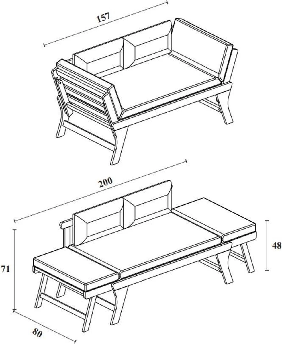 Loungebank Tuin FSC Antraciet – Makkelijk Verstelbaar Lounge Bank Balkon – Tuinbank Lounge Hardhout FSC – Perfecthomeshop 9 Loungebank Tuin FSC Antraciet – Makkelijk Verstelbaar Lounge Bank Balkon – Tuinbank Lounge Hardhout FSC – Perfecthomeshop - Afbeelding 7