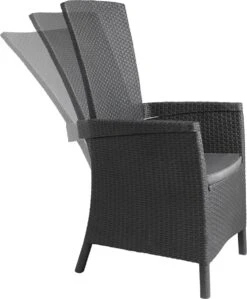 Allibert Vermont Verstelbare Tuinstoel - 64x68x107cm - Grafiet -Meubel Verkoop 992x1200 1