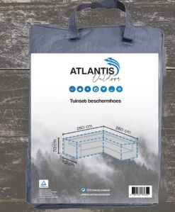 Weersbestendige Beschermhoes Voor Hoekbank | 250/90 X 250/90 X 70 Cm (L-vorm) - Tuinbank / L-Vorm -Waterdicht - Grijs -Meubel Verkoop 992x1200 5