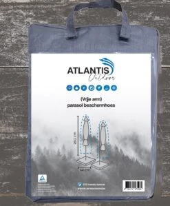 Weersbestendige Parasolhoes - Max. 4 X 4 M - Grijs / Antraciet - Zweefparasol -Meubel Verkoop 992x1200 6