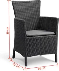 Allibert Iowa Tuinstoel - 60x62x89cm – Grafiet 27 Allibert Iowa Tuinstoel - 60x62x89cm – Grafiet -Meubel Verkoop 996x1200